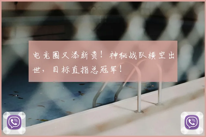 电竞圈又添新贵！神秘战队横空出世，目标直指总冠军！